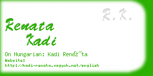 renata kadi business card